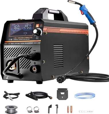 Produktbild von MIG Schweißgerät 160A 4-in-1 Schweißmaschine - Gas/MIG/MMA/Lift TIG - Schweißer Welder für professionelle Anwendungen