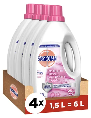 Produktbild von Sagrotan Wäsche-Hygienespüler Sensitiv 0% – Desinfektionsspüler für hygienisch s