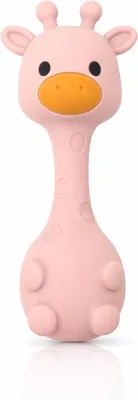 Imagen del producto de Sonajero para bebés, forma de jirafa, color rosa