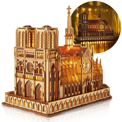 Imagen del producto de Rompecabezas 3D de madera de Notre Dame de París