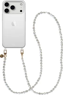 Produktbild von Pearlfection Transparant Cord Hülle - Long cord  - Kompatibel mit iPhone 17 Pro Max