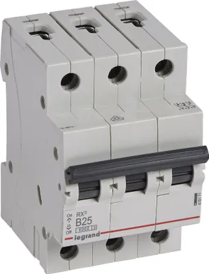 Zdjęcie produktu dla Legrand RX3, Miniaturowy wyłącznik, Typu B, IP20, 360 - 440 V