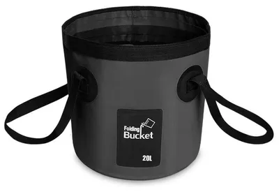 Klappbarer Eimer 20 L faltbar tragbar Camping Reise