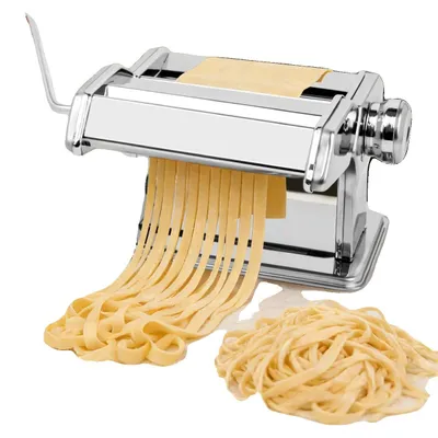 Productafbeelding van Nodigheidsmachine, 9 dikte-instellingen, roestvrij staal, maximale klembreedte 9 cm, handbediening, veelzijdige compatibiliteit