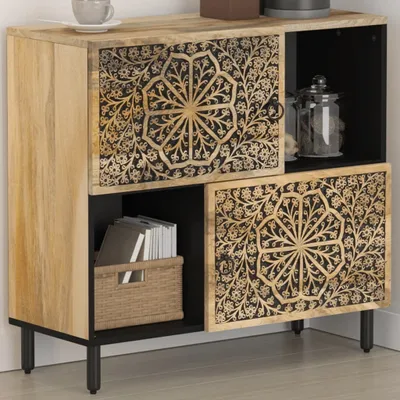 Obrázok produktu pre vidaXL Bočná skrinka 80x33x75 cm z masívneho dreva mango