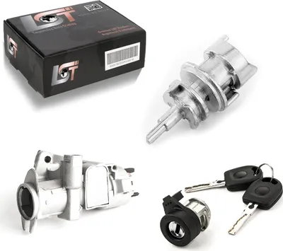 Produktbild von Zündschloss Schließzylinder Gehäuse Reparaturset Schlüssel für Audi A4 VW Golf