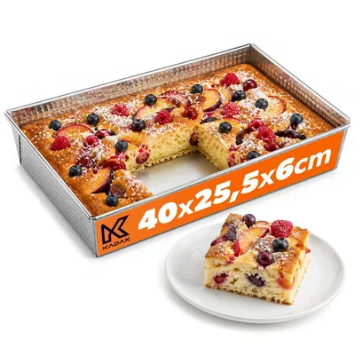 Zdjęcie produktu dla KADAX Blacha Forma Do Pieczenia Ocynowana 40x25x6cm