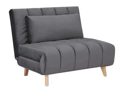 Zdjęcie produktu dla Fotel rozkładany BILLY VELVET szary