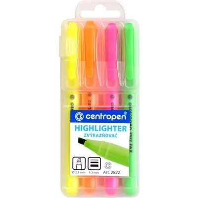 Obrázok produktu pre Zvýrazňovač Centropen 2822, sada 4 barev