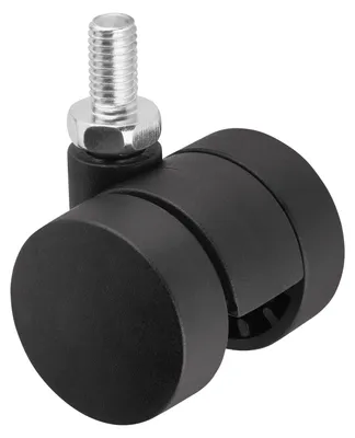 Produktbild von SOTECH Möbelrolle AACHEN Ø 35 mm schwarz – ohne Bremse, M8×15 mm Bolzen