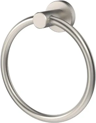 Produktbild von Edelstahl Handtuchhalter Wandmontage rund gebürstet nickel