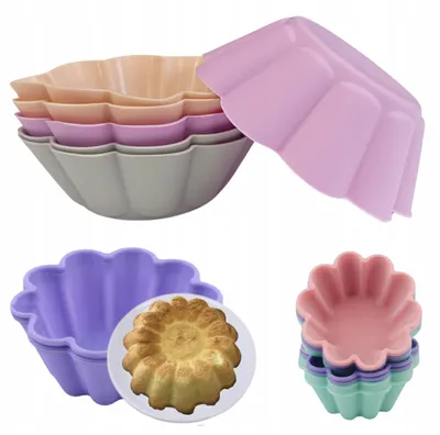 Obrázek produktu pro Elhandel, silikonové formy na muffiny, 6 kusů