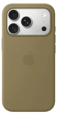 Image de Apple Coque en silicone avec MagSafe pour iPhone 18 Pro - Olive