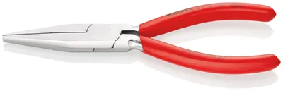 Image de Knipex pince à bec long DIN ISO 5745 longueur 160mm plat-large chrome recouvert de plastique - 30 13 160