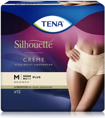 Produktbild von TENA Silhouette Lady Pants - 48 Inkontinenzslips - Gr. M - hautfarben