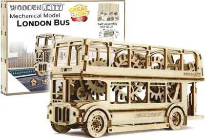 Produktbild von Wooden City WOODCITY.WR303, 216 Stück(e), Fahrzeuge, 12 Jahr(e)
