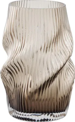 Produktbild von Lykke Vase mundgeblasenes Glas braun.