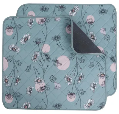 Imagen del producto de Omgoods - Juego de 2 alfombrillas lavables para cachorros, ideales para entrenamiento y protección