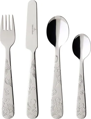 Obrázek produktu pro Villeroy & Boch Kinderbesteck Set 4-tlg. Happy-Hladový jako medvěd : Hladový jako medvěd Motiv: Hladový jako medvěd