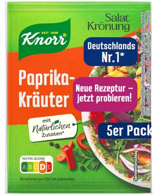 Produktbild von Knorr - Salatkrönung - Paprika-Kräuter - 5er
