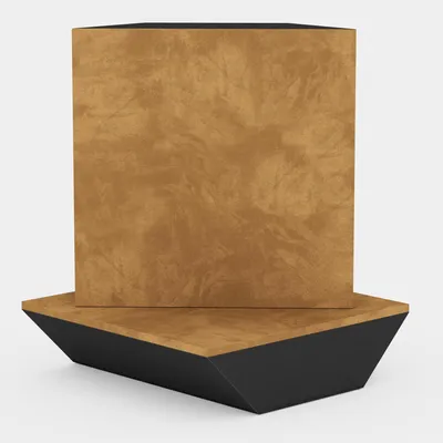 Immagine prodotto di Set da 4 pezzi – Pannelli fonoassorbenti angolari in tessuto velluto "CINEMATIC-bt" con kit di fissaggio | Soluzione acustica decorativa | Assorbimento acustico | [TRAP 50x50x15cm | Oro]