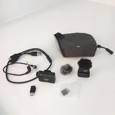 Immagine prodotto di DJI Mic Mini, omnidirezionale, 120 dB, 24 dB, trasduttore per montaggio su telecamera, trasmettitore bodypack, 2,4 - 2,4835 GHz