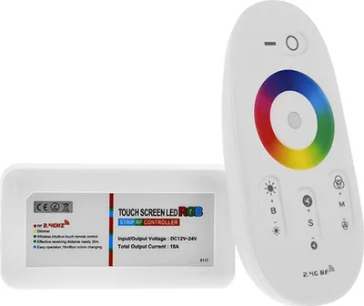Produktbild von RGB Funkcontroller mit Fernbedienung 12V-24V bis 24A