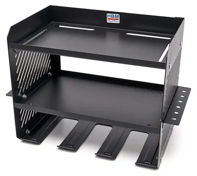 Immagine prodotto di Porta attrezzi-organizzatore da parete per utensili elettrici e pneumatici 3 livelli per officina garage con portacacciaviti Hbm