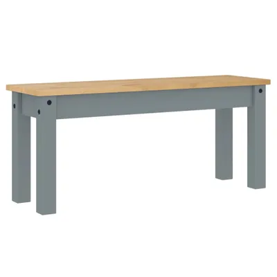 Obrázek produktu pro Jídelní lavice Panama šedá 105x30x45 cm z masivního borovicového dřeva