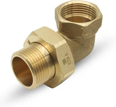Obrázok produktu pre 90° tvarovka 3/4 palca M-H, sada 3 ks s O-krúžkom a mosadzným tesniacim krúžkom