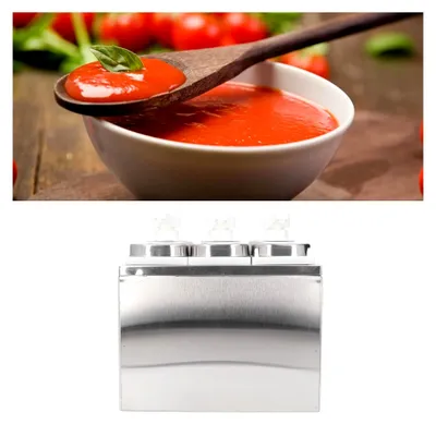 Produktbild von Dosierpumpe für Ketchup und Saucen, Edelstahl Gewürzpumpenspender, 3 L (3 Pumps)