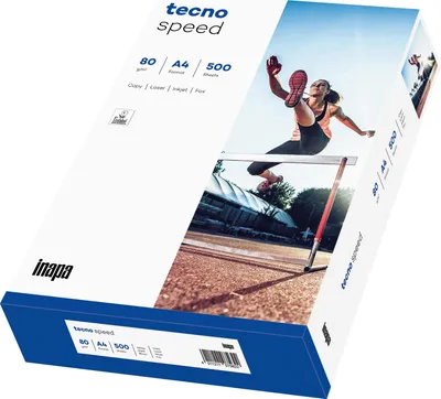 Productafbeelding van inapa 2100011521 Kopieerpapier tecno® speed - A4, 80 g/m², wit, 500 vel