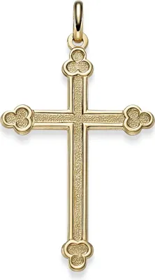 Anhänger-Orthodoxes-Kreuz-47x26mm-585-Gelbgold
