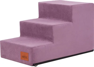 Produktbild von Hobbydog Hundetreppe, Savoy, In Zwei Größen,Antirutsch,Beständig Verschiedene Farben - 3 Stufen - 50 x 30 x 30 cm [Größe: M] - Lila
