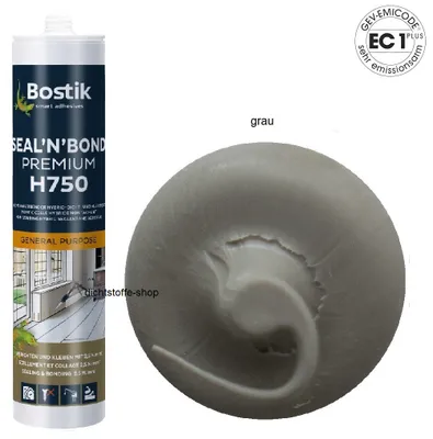 Produktbild von Bostik H750 Seal N Bond Premium 1K Hybrid Klebdichtstoff 435g Kartusche Grau