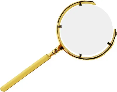 Image de Verk 09211 Loupe de lecture 90 mm, grossissement 6x, or