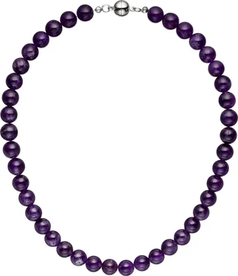 Produktbild von JOBO Halskette Kette Amethyst lila violett 44 cm Amethystkette Steinkette