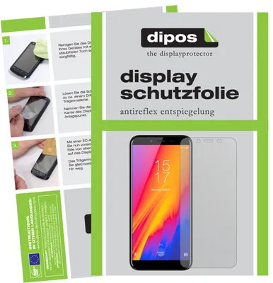 Produktbild von 2x Schutzfolie für HomTom S99 matt Displayschutzfolie Folie Display Schutz dipos