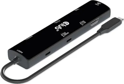 Produktbild von Club3D Usb4 6In1-Hub >Hdmi/2Xusb-C/2Xusb/Lan 4K120Hz Pd100W