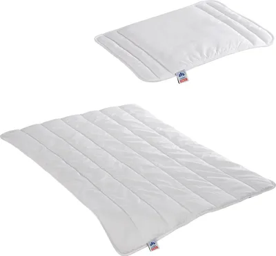Produktbild von 1 Kindermonosteppbett 100x135 + 1 Kinderflachkissen 40x60 cm