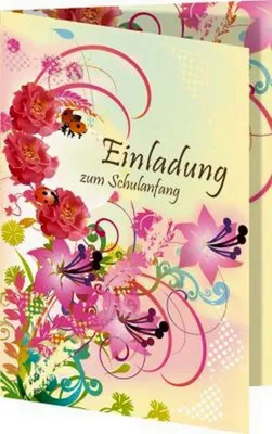 Produktbild von Nestler Einladungskarte 17 x 12 cm Flowers