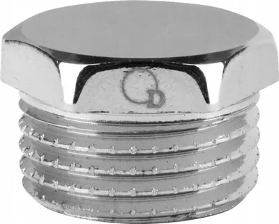 Obrázek produktu pro Zástrčka 1/2" chromovaná mosaz AG