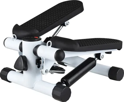 Produktbild von Mini-Fitnessgerät für zuhause, Fußtrainer mit Widerstandsbändern, LCD-Display, Tragfähigkeit 100 kg, Stepper