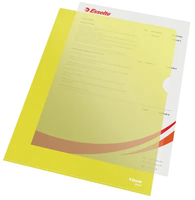 Productafbeelding van Esselte 54842 Esselte Sichthüllen Standard, DIN A4, PP, gelb, 0,12 mm