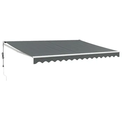 Produktbild von vidaXL Elektrische Markise mit Kurbel Anthrazit 4x3 m