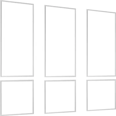Zdjęcie produktu dla Zestaw listew ściennych SucceBuy, 3 elementy, 61 x 61 cm i 61 x 138 cm Listwy ozdobne z polistyrenu nadającego się do lakierowania, wodoodporne listwy ścienne, listwy dekoracyjne do ścian, listwy fryzowe do salonu, sypialni i domu, białe