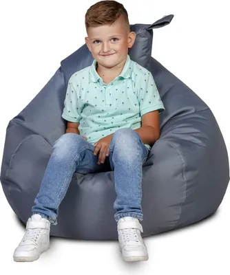 Obrázek produktu pro Ecopuf Oscar Sedací Vak, Křeslo Pouf, sedací vak, 90x110cm, Šedá Nc16