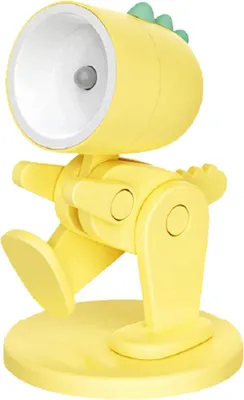 Image de Veilleuse LED Forme mignonne Lampe d'ambiance de chevet multifonctionnelle pour la chambre à coucher Décoration de bureau Jaune