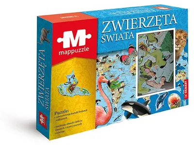 Obrázek produktu pro Mappuzzle Zwierzęta świata