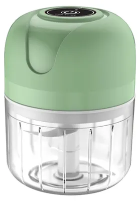 Produktbild von Elektrischer Mini-Knoblauchschneider, Mini-Gemüseschneider, tragbare elektrische Knoblauchmühle mit USB-Ladefunktion für Zwiebeln, Karotten, Fleisch, Babynahrung, Gemüse